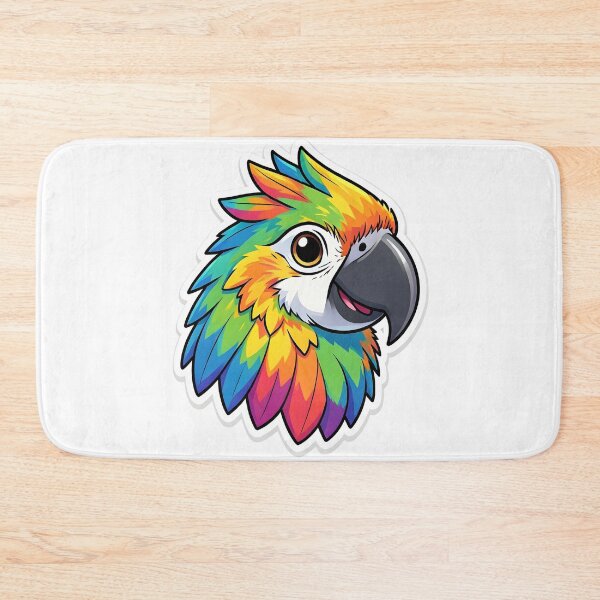 Item preview, Vibrant Rainbow Parrot – Colorful Tropical Bird Illustration designed and sold by Kavya Art.