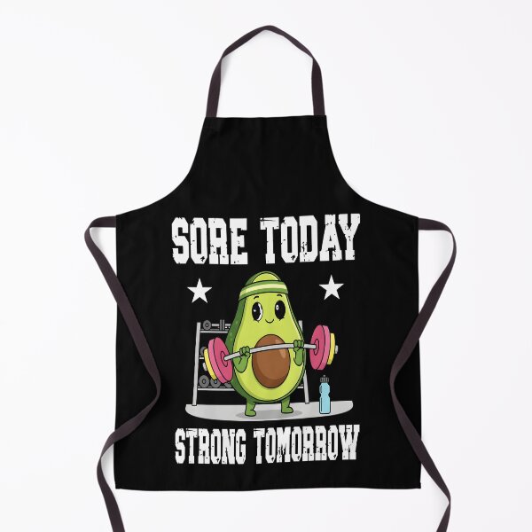 Item preview, SORE TODAY STRONG TOMORROW funny gym enthusiast avocado exercise workout feeling good sports designed and sold by Jt41.