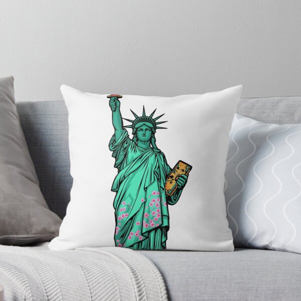 Item preview, Japanese Statue of Liberty - Oriental Fusion Kimono Art designed and sold by ahabboud.