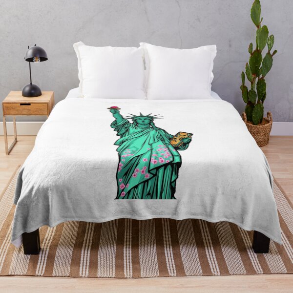 Item preview, Japanese Statue of Liberty - Oriental Fusion Kimono Art designed and sold by ahabboud.
