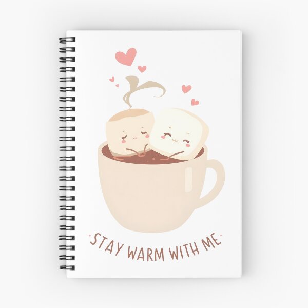 Item preview, Stay Warm With Me Cute Marshmallows Hot Cocoa Winter Love Sticker designed and sold by FestivityFinds.