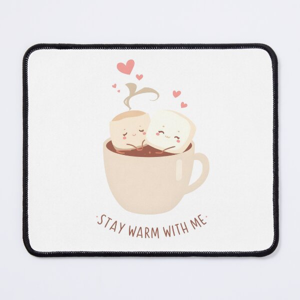 Item preview, Stay Warm With Me Cute Marshmallows Hot Cocoa Winter Love Sticker designed and sold by FestivityFinds.