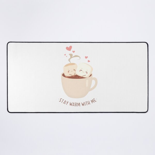 Item preview, Stay Warm With Me Cute Marshmallows Hot Cocoa Winter Love Sticker designed and sold by FestivityFinds.