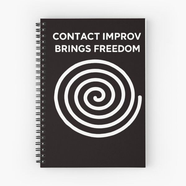 Item preview, Contact Improv Brings Freedom – Minimal Spiral Movement Art | Contact Improvisation | designed and sold by Spiral Studio.