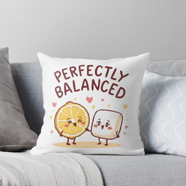 Item preview, Perfectly Balanced Lemon and Sugar Cute Kawaii Food Pun Sticker designed and sold by FestivityFinds.