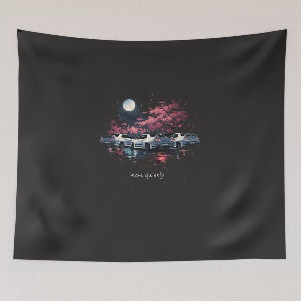 Item preview, Move Quietly Night Drift T-Shirt | JDM Car Moon Aesthetic Tee designed and sold by KDesignCrafts.