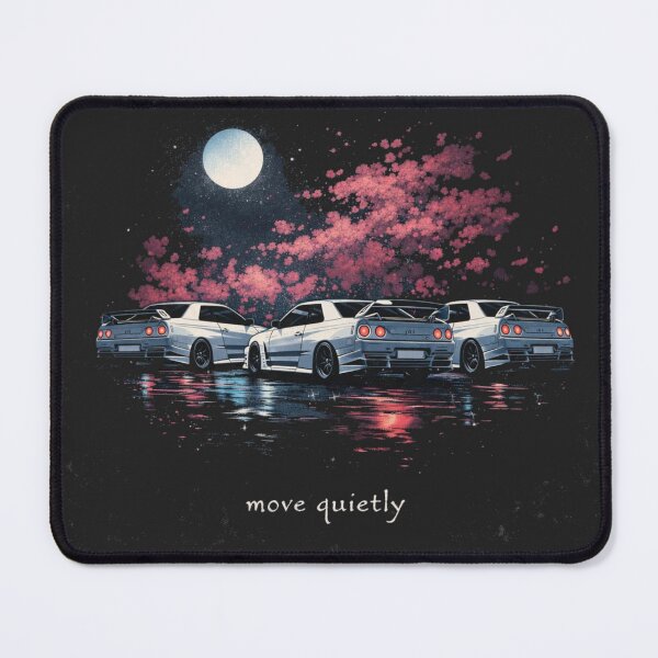 Item preview, Move Quietly Night Drift T-Shirt | JDM Car Moon Aesthetic Tee designed and sold by KDesignCrafts.