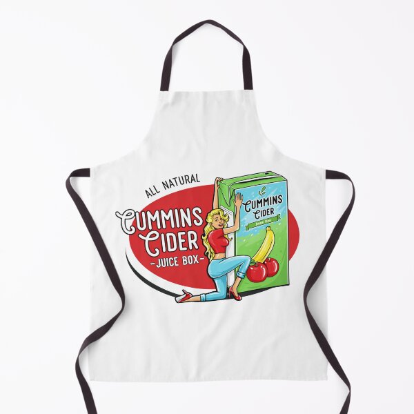Item preview, Cummins Cider Juice Box Retro Pin-Up Vintage Humor Design designed and sold by lganme.
