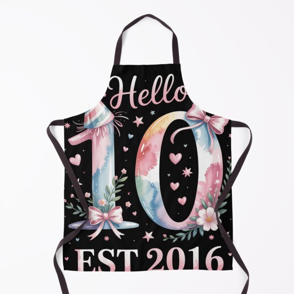 Item preview, Hello Ten 2016 Cute 10th Birthday Tie Dye 10 Year designed and sold by tiekanamac.