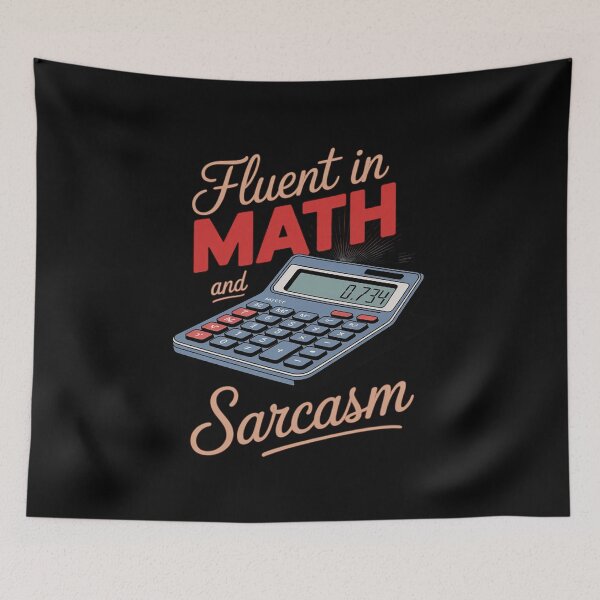 Item preview, Fluent in Math and Sarcasm Teacher Back to School  designed and sold by joyouartArt.