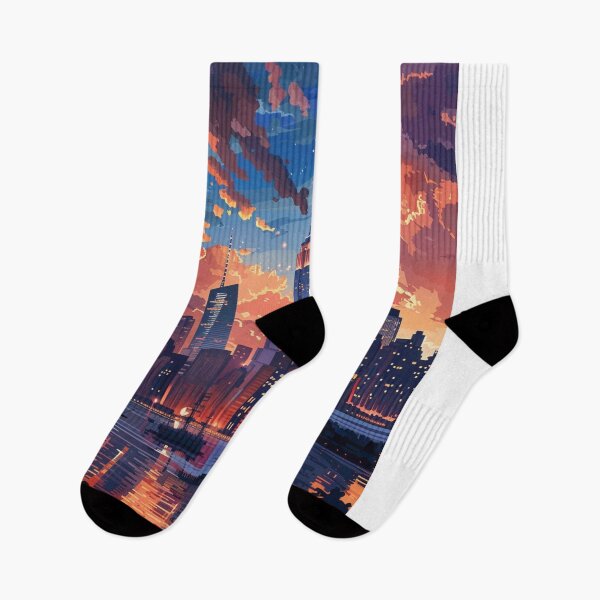 Item preview, Hokusai Style Manhattan Skyline designed and sold by goldenbrown09.
