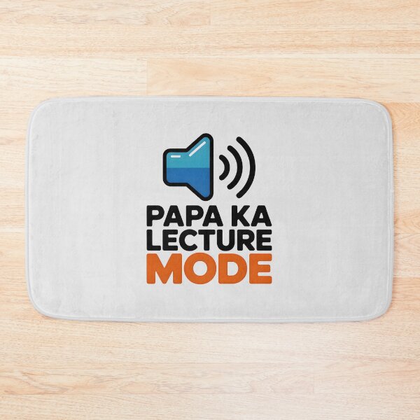 Item preview, Papa Ka Lecture Mode – Funny Desi Dad Quote  designed and sold by Swati Art Shop.