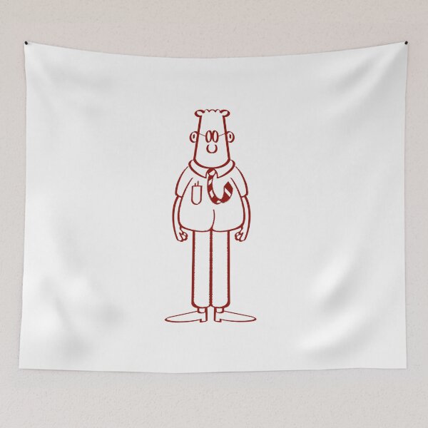 Item preview, dilbert cartoon in line designed and sold by trozstreet.