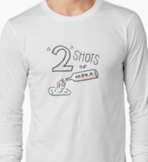 Zwei Schuss Wodka Langarmshirt