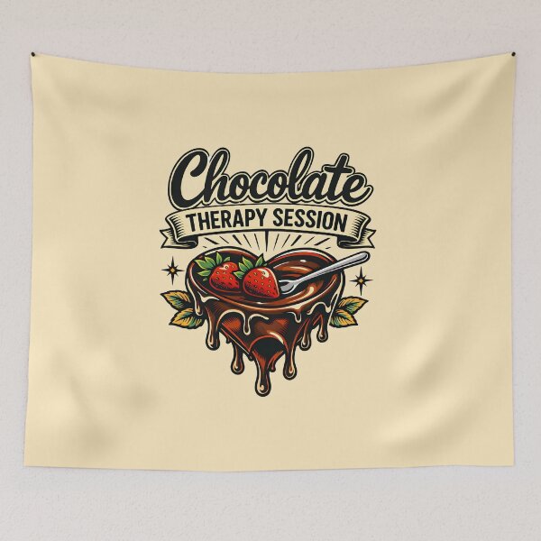 Item preview, Chocolate Therapy Session Funny Foodie designed and sold by DemureArtsy.