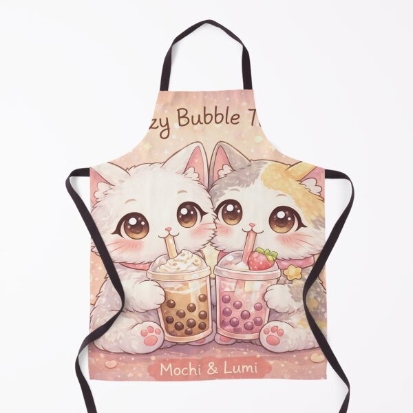 Item preview, Mochi & Lumi Cozy Cats – Bubble Tea Time designed and sold by Mochi Studio.