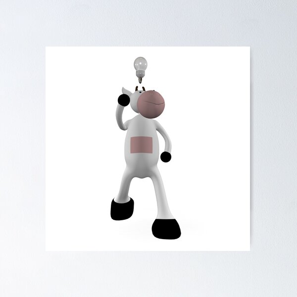 Item preview, Cow has a good idea designed and sold by bmg07.