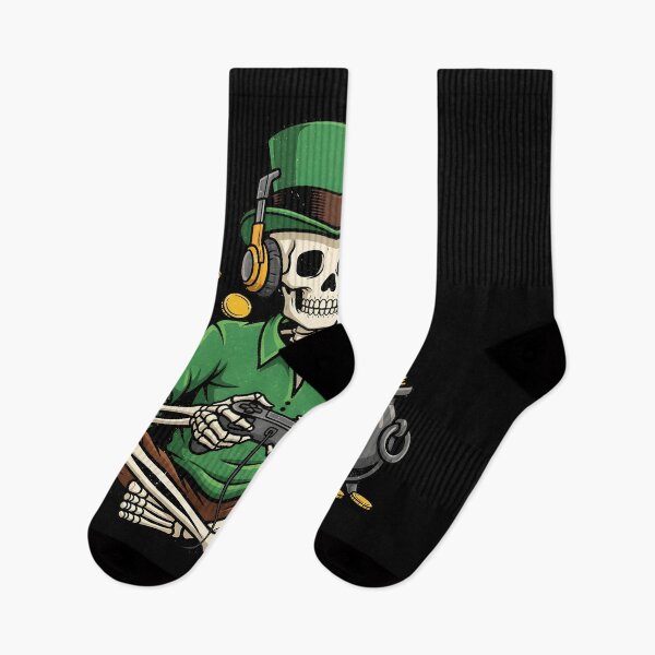 Item preview, St Patricks Day Gamer Skeleton Saint Paddys designed and sold by OlakunleOloroz.
