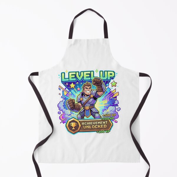 Item preview, Gaming Achievement Unlocked: Level Up Victory Illustration designed and sold by SheebRock.