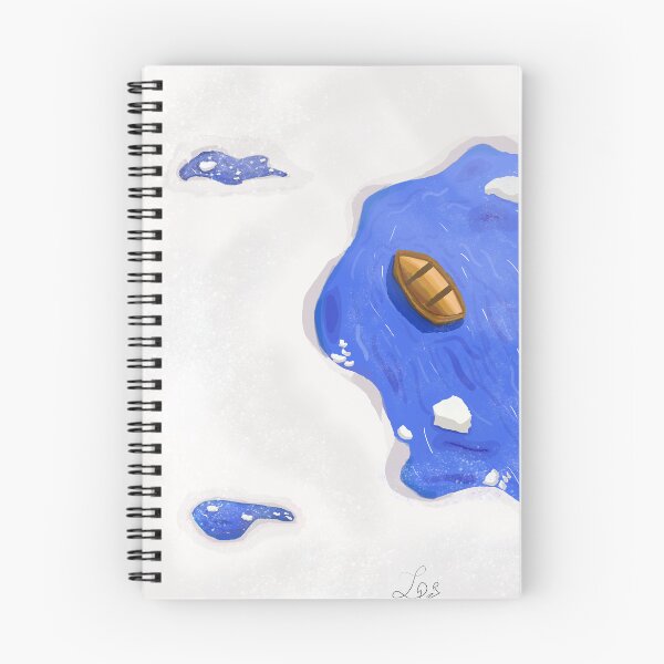 Artikelvorschau, Digitale Kunst: Kleines Boot auf einem zugefrorenen See entworfen und verkauft von Luxwig.