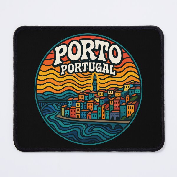 Item preview, Porto Portugal Trippy Art Europe Travel designed and sold by TomFrontierArt.