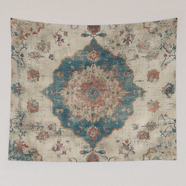 Item preview, Worn Textile Texture Carpet Old World Charm Pattern designed and sold by GrinGalore.