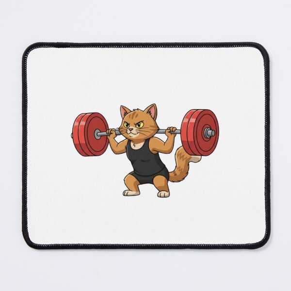 Item preview, Athletic Cat Lifting Weights designed and sold by WangTomLab.