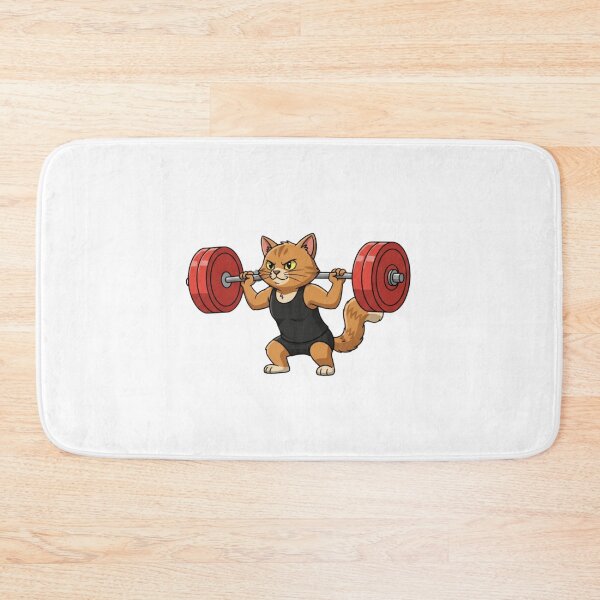 Item preview, Athletic Cat Lifting Weights designed and sold by WangTomLab.