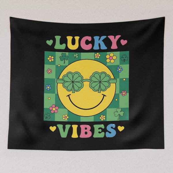 Item preview, St Patricks Day Lucky Vibes Shamrock designed and sold by OlakunleOloroz.