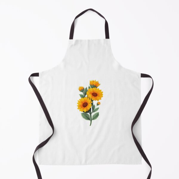 Item preview, Sunflower Botanical Bouquet in Warm Yellow and Green designed and sold by Yogabyadeola.