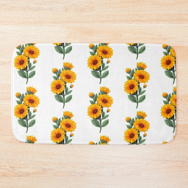 Item preview, Sunflower Botanical Bouquet in Warm Yellow and Green designed and sold by Yogabyadeola.