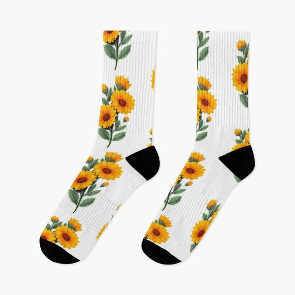 Item preview, Sunflower Botanical Bouquet in Warm Yellow and Green designed and sold by Yogabyadeola.