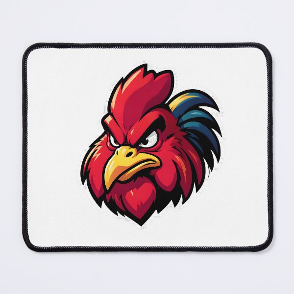 Item preview, Fierce Rooster Mascot Illustration – Bold Angry Chicken Head Design designed and sold by Kavya Art.