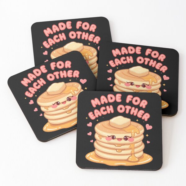 Item preview, Made For Each Other Cute Kawaii Pancakes and Syrup Breakfast Sticker designed and sold by FestivityFinds.