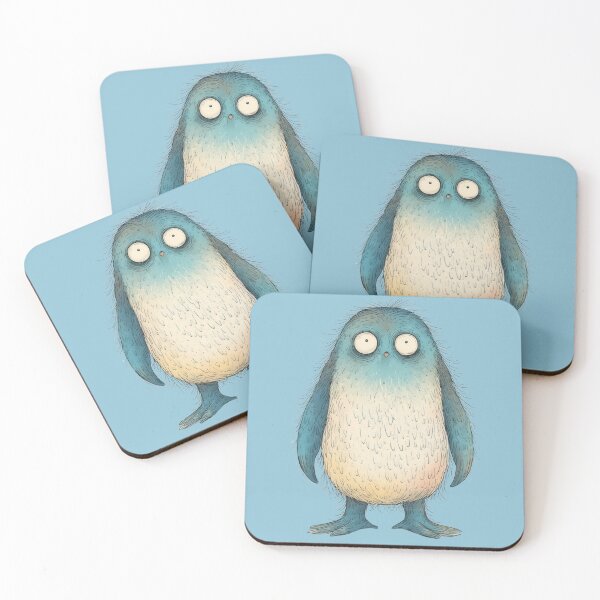Item preview, A surprised blue bird with large eyes designed and sold by Mianku | Für das Leben.