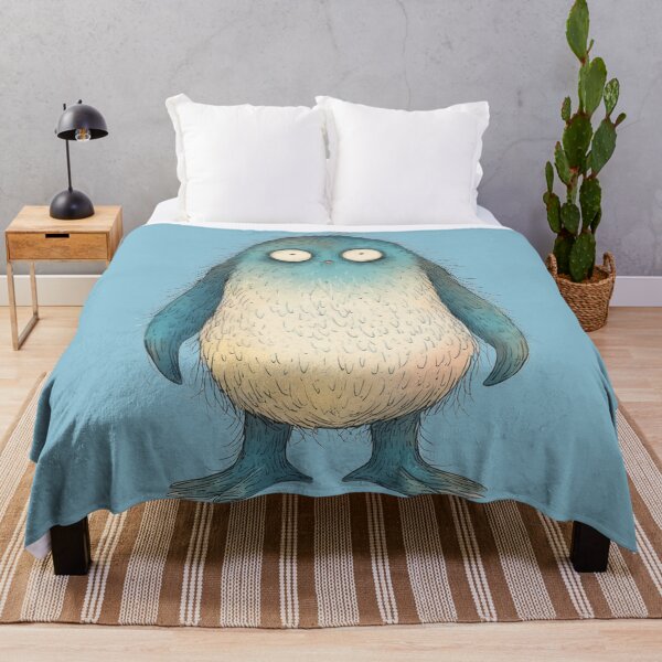 Item preview, A surprised blue bird with large eyes designed and sold by Mianku | Für das Leben.