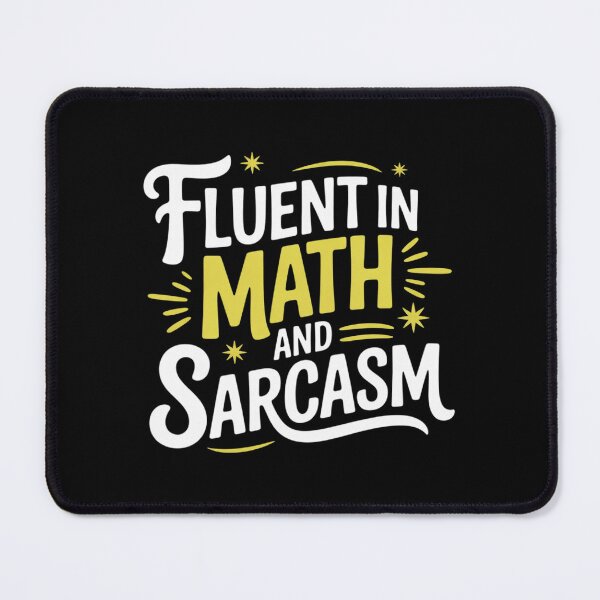 Item preview, Fluent in Math and Sarcasm Teacher Groovy wavy designed and sold by joyouartArt.
