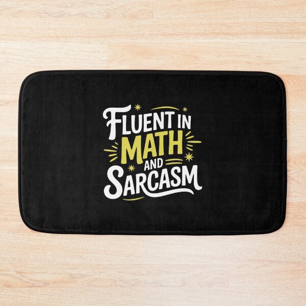Item preview, Fluent in Math and Sarcasm Teacher Groovy wavy designed and sold by joyouartArt.