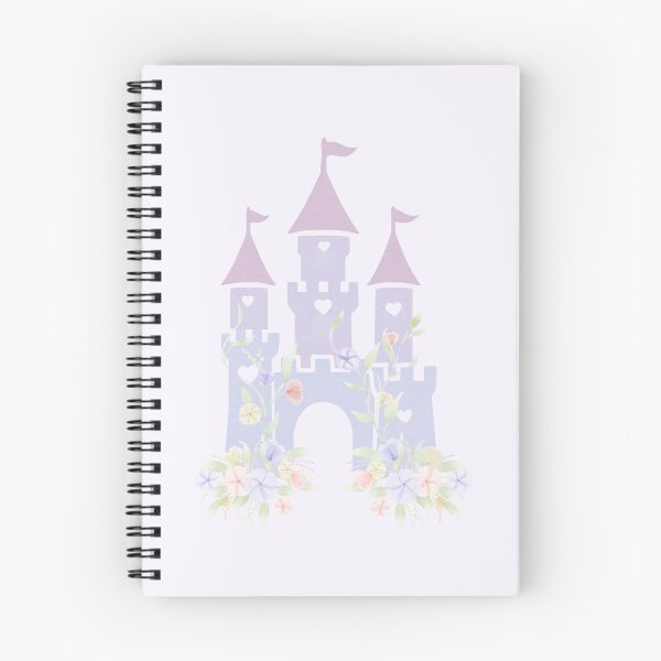 Item preview, Watercolor pastel flourish princess castle designed and sold by katasonovaart.