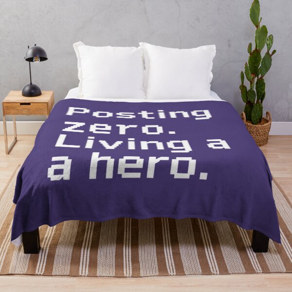 Item preview, Posting Zero. Living a Hero. – Quiet Confidence Minimalist Typography designed and sold by Activity01.