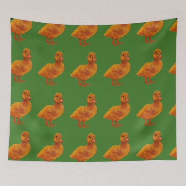 Item preview, Little duck on green background  designed and sold by happytraveller1.