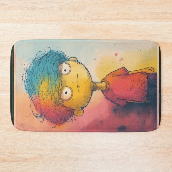 Item preview, Grumpy boy with rainbow hair illustration designed and sold by Mianku | Für das Leben.