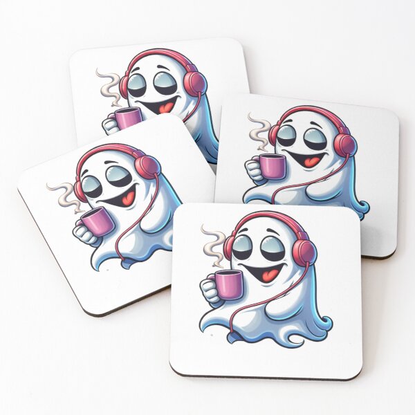 Item preview, Coffee Ghost Listening to Music designed and sold by the-dovlat.