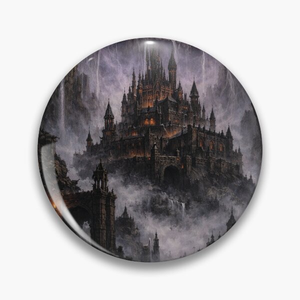 Item preview, Grey Hair Skull Over The Castle designed and sold by Dungeon-Shop.