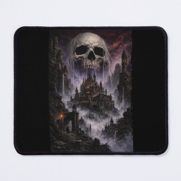 Item preview, Grey Hair Skull Over The Castle designed and sold by Dungeon-Shop.
