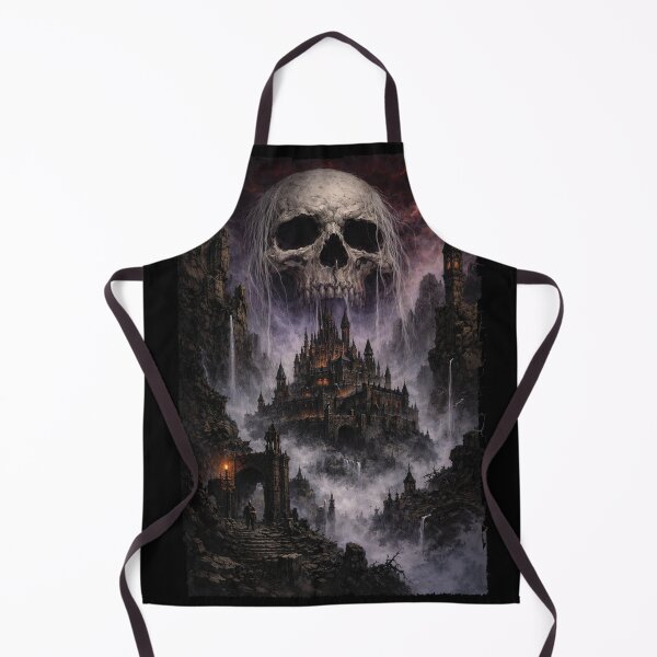 Item preview, Grey Hair Skull Over The Castle designed and sold by Dungeon-Shop.
