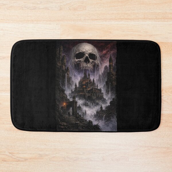 Item preview, Grey Hair Skull Over The Castle designed and sold by Dungeon-Shop.