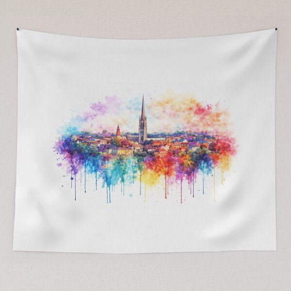 Item preview, Louth, Lincolnshire, Colour Splash Skyline designed and sold by Paul Thompson Photography.