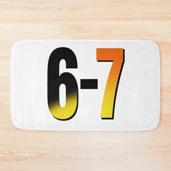 Item preview, 6–7 – Bold Gradient Numbers Minimalist Statement Design designed and sold by Activity01.