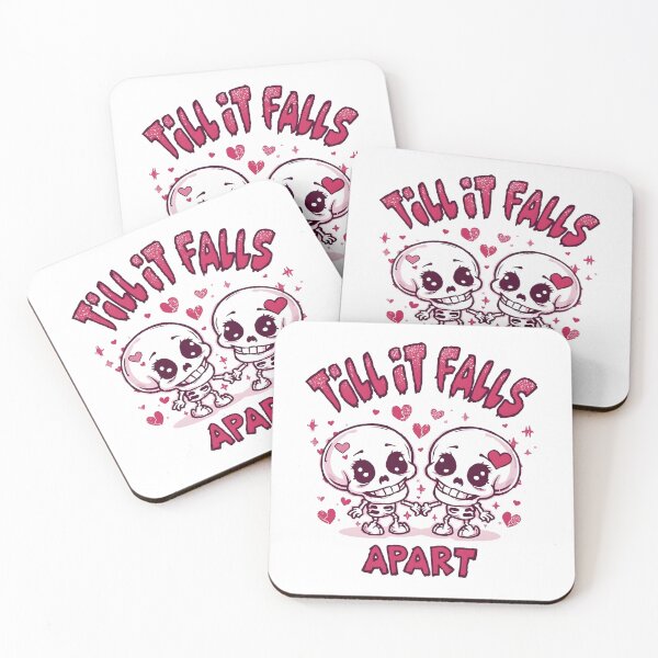 Item preview, Till It Falls Apart Cute Skeleton Love Sticker designed and sold by FestivityFinds.